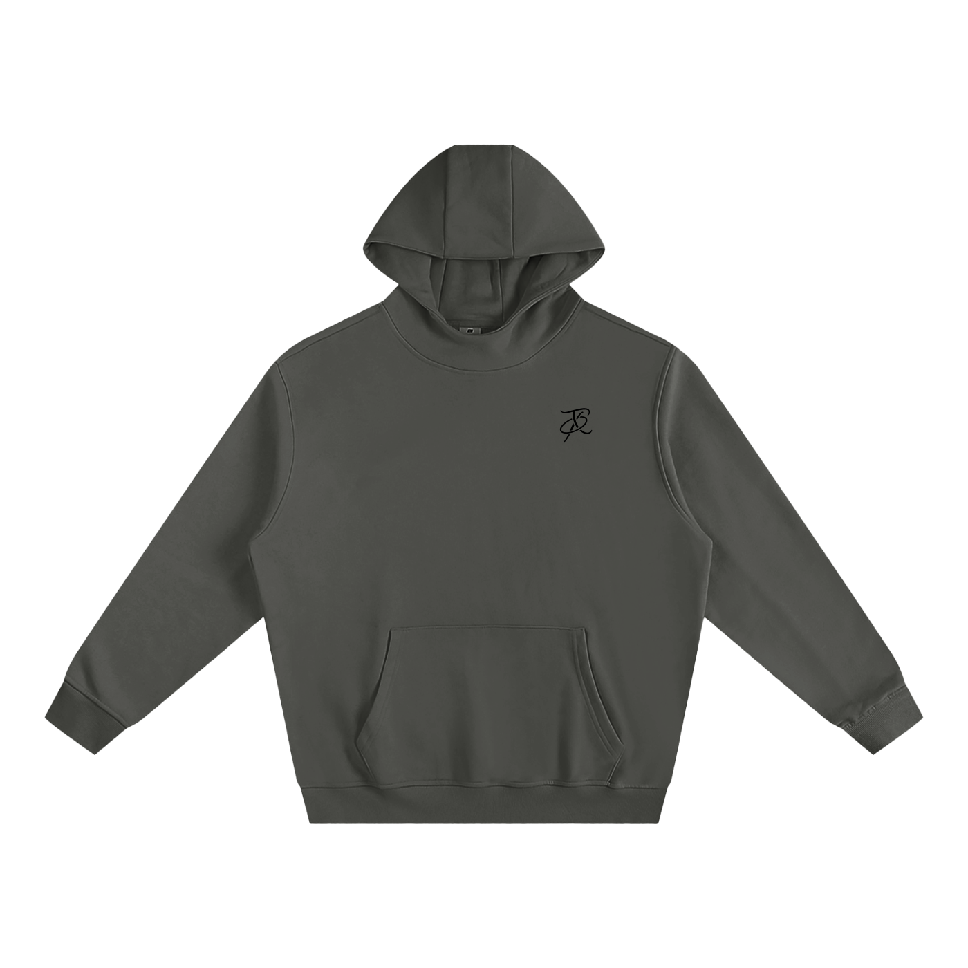 B-stil Fleeced High Neck Hoodie