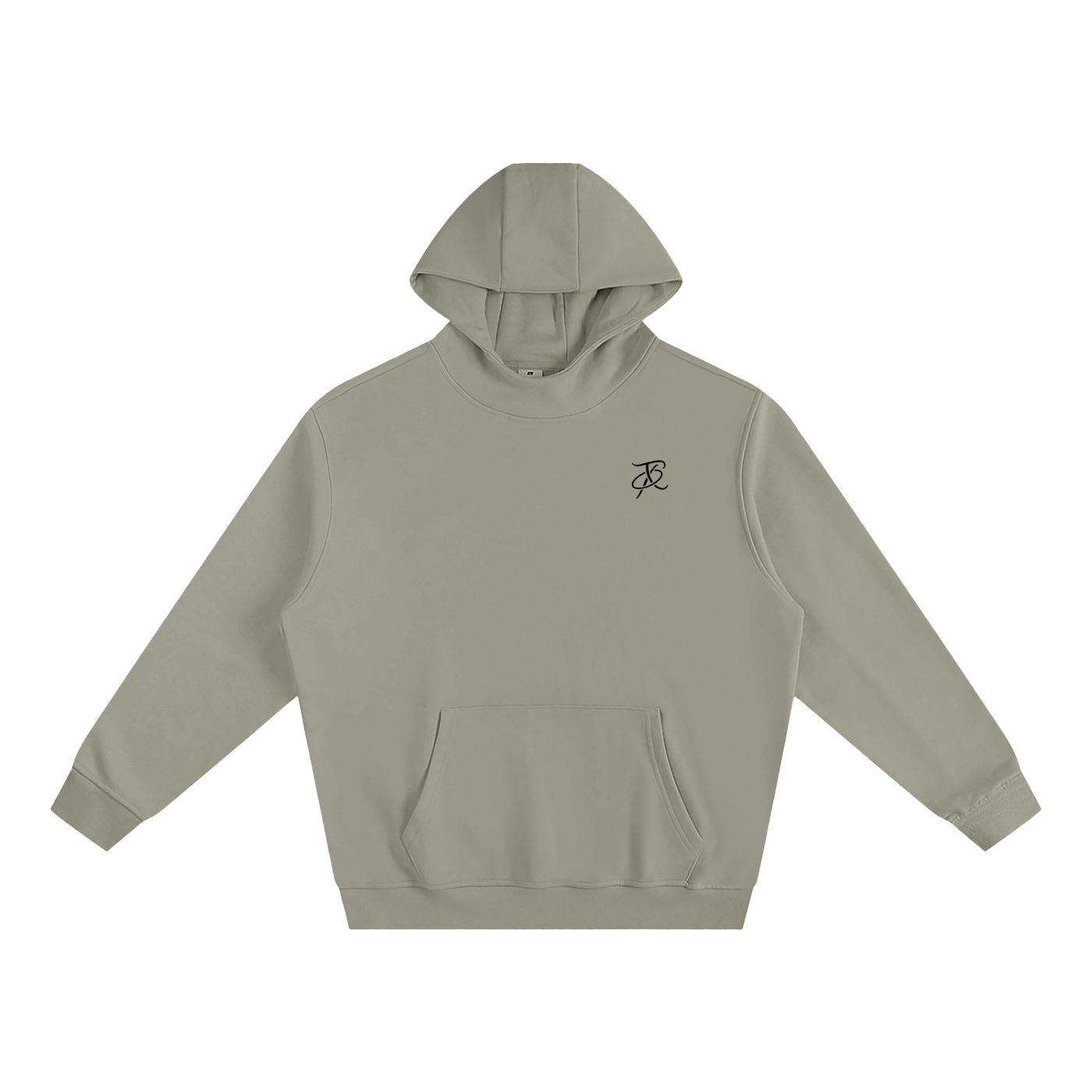 B-stil Fleeced High Neck Hoodie