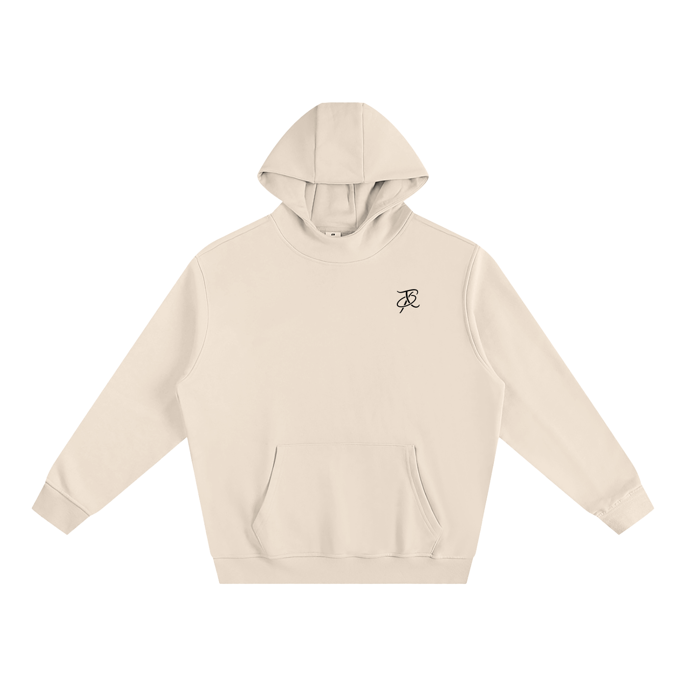 B-stil Fleeced High Neck Hoodie